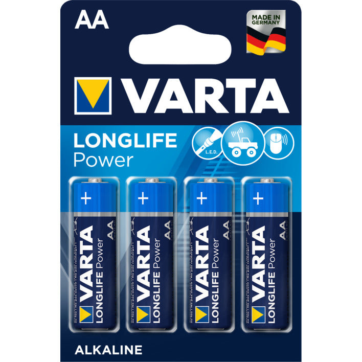 Varta Batterij Longlife Power Alkaline AA BP4