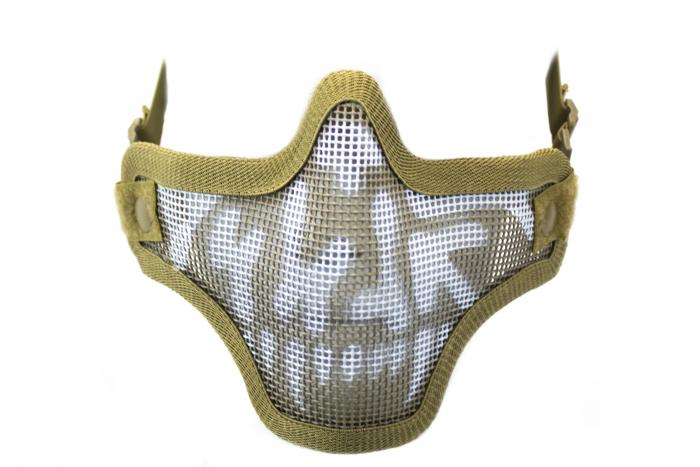 Nuprol Mesh Lower Face Shield Skull Tan